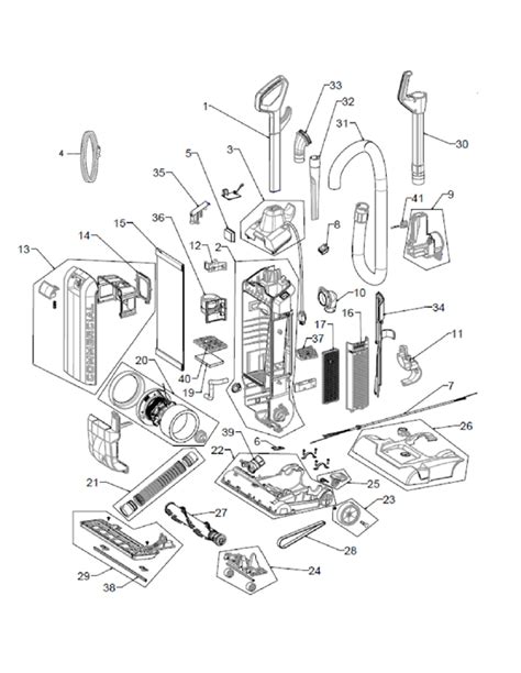 hoover vacuum ch54115 parts.